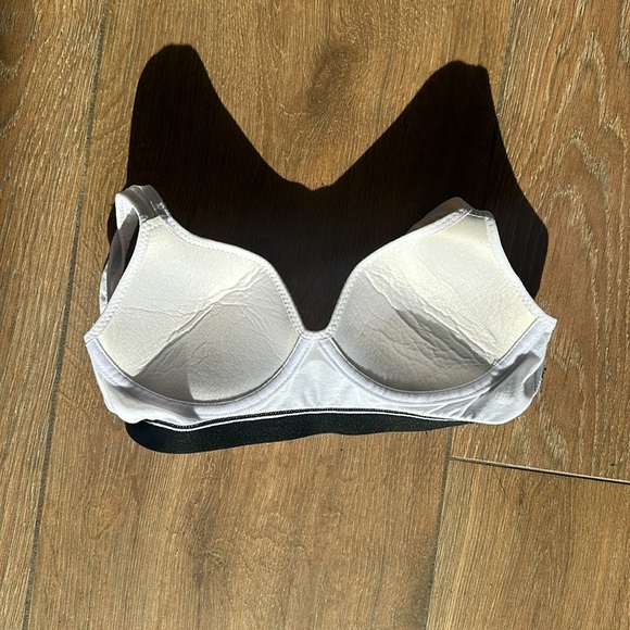 Zone Pro athletic work out bra. Color White with black. Size LG. - Picture 3 of 3